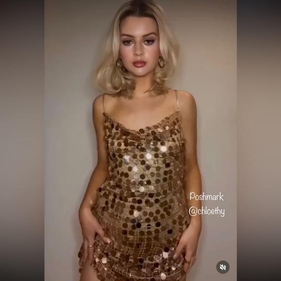 Zara SEQUIN MINI DRESS - Picture 8 of 16